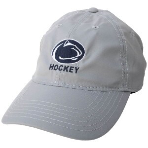 cool fit gray hat with stitched Penn State Athletic Logo and Hockey